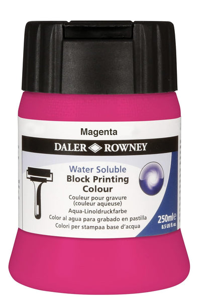 DALER & ROWNEY WATER SOLUBLE BLOCK PRINTING COLOUR 250 ML MAGENTA (116250409)