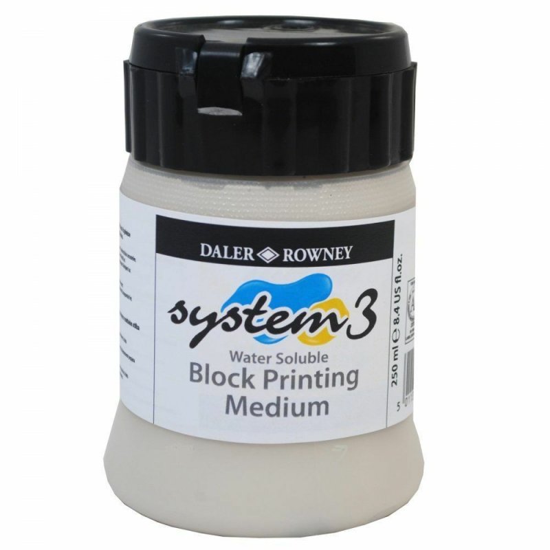 DALER & ROWNEY SYSTEM 3 WATER SOLUBLE BLOCK PRINTING MEDIUM 250 ML  (128250121)