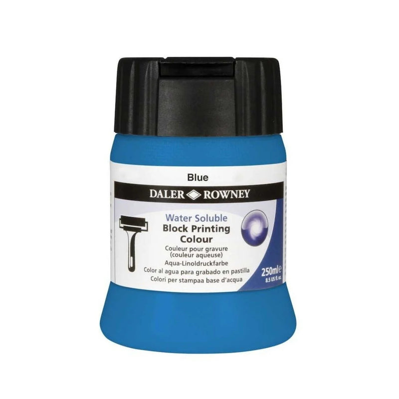 DALER & ROWNEY WATER SOLUBLE BLOCK PRINTING COLOUR 250 ML BLUE  (116250100)