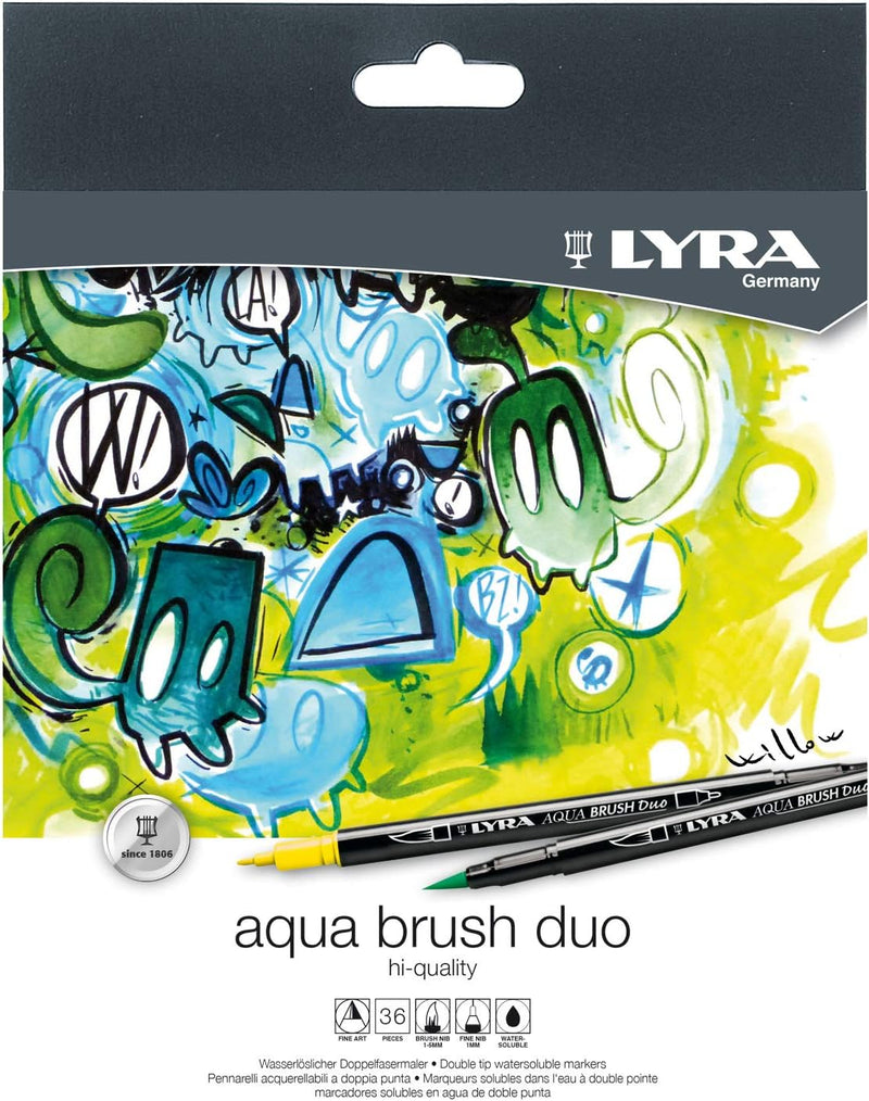 LYRA AQUA DUAL BRUSH PEN SET OF 36 (6521360)