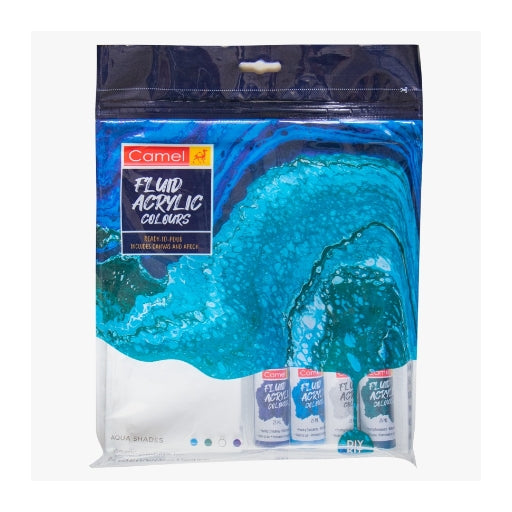 CAMLIN FLUID ACRYLIC COLOUR AQUA SET