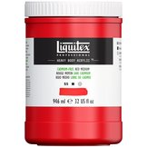 LIQUITEX PROFESSIONAL HEAVY BODY ACRYLIC 946 ML CADMIUM FREE RED MED POT  S5