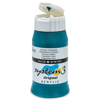 DALER & ROWNEY SYSTEM 3 ACRYLIC 500 ML PHTHALO TURQUOI 500154