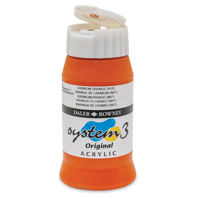 DALER & ROWNEY SYSTEM 3 ACRYLIC 500 ML CAD ORANGE HUE 500619