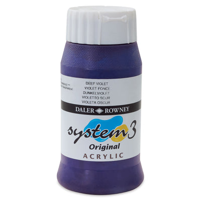 DALER & ROWNEY SYSTEM 3 ACRYLIC 500 ML DEEP VIOLET 500408