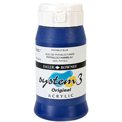 DALER & ROWNEY SYSTEM 3 ACRYLIC 500 ML PHTHALO BLUE 500142