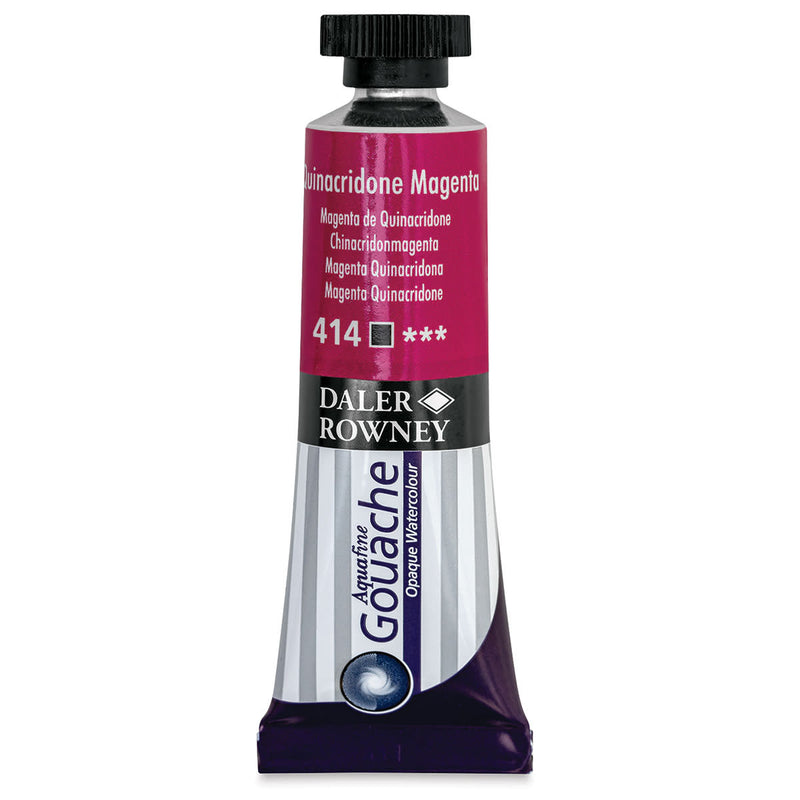 DALER & ROWNEY AQUAFINE GOUACHE QUINACRIDONE MAGENTA 15 ML (136015414)