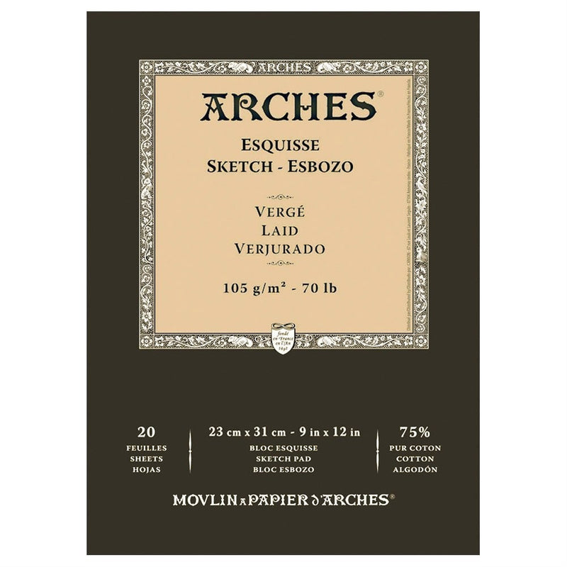 ARCHES SKETCH PAD 20 SHEETS 105G 9" X 12"