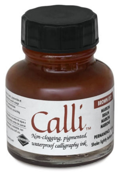 DALER & ROWNEY CALLIGRAPHY INK 29.5 ML BROWN