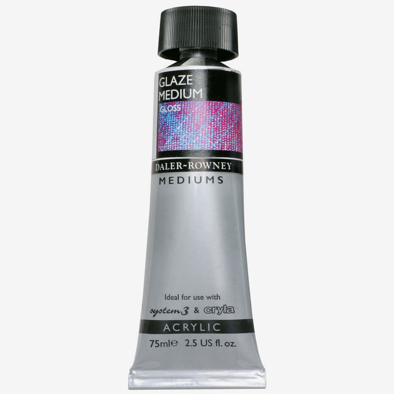 DALER & ROWNEY ACRYLIC MEDIUM GLAZE MEDIUM GLOSS 75 ML 128075119