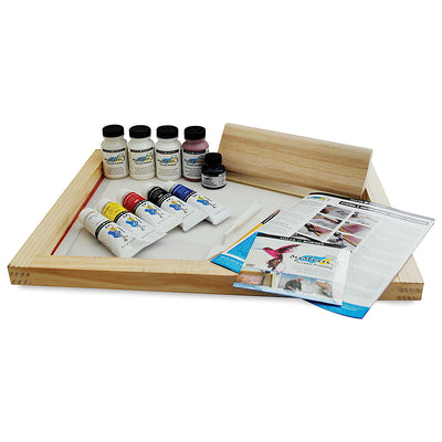 DALER & ROWNEY SYSTEM3 ACRYLIC COLOUR WATER BASED SCREEN PRINTING SET  (129900910)