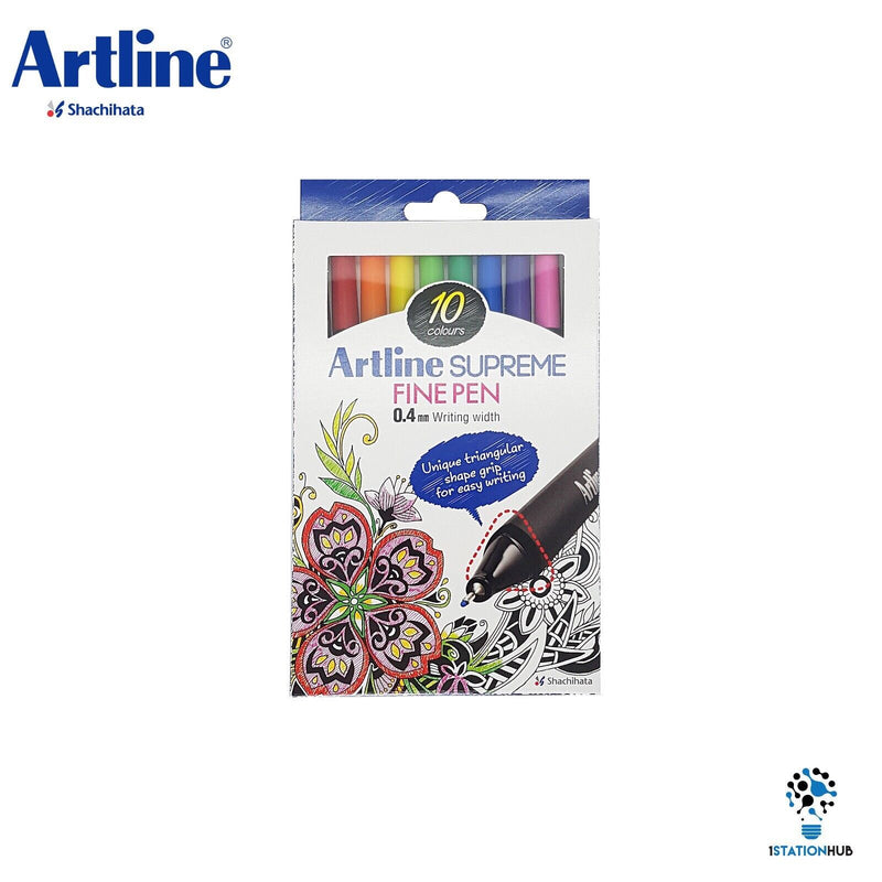 ARTLINE SUPREME FINE PEN 0.4 MM SET OF 10 (EPFS-200/10W)