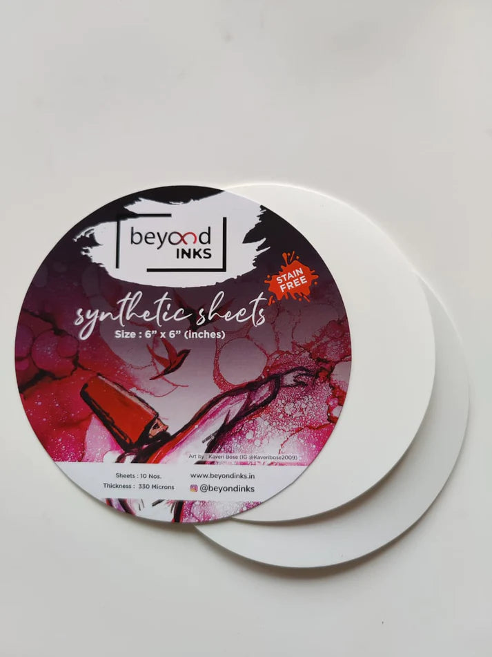 BEYOND INKS SYNTHETIC SHEETS 330 MICRON ROUND 10 SHTS 6 CIRCLE