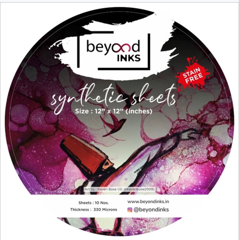 BEYOND INKS SYNTHETIC SHEETS 330 MICRON ROUND 10 SHTS 12 CIRCLE