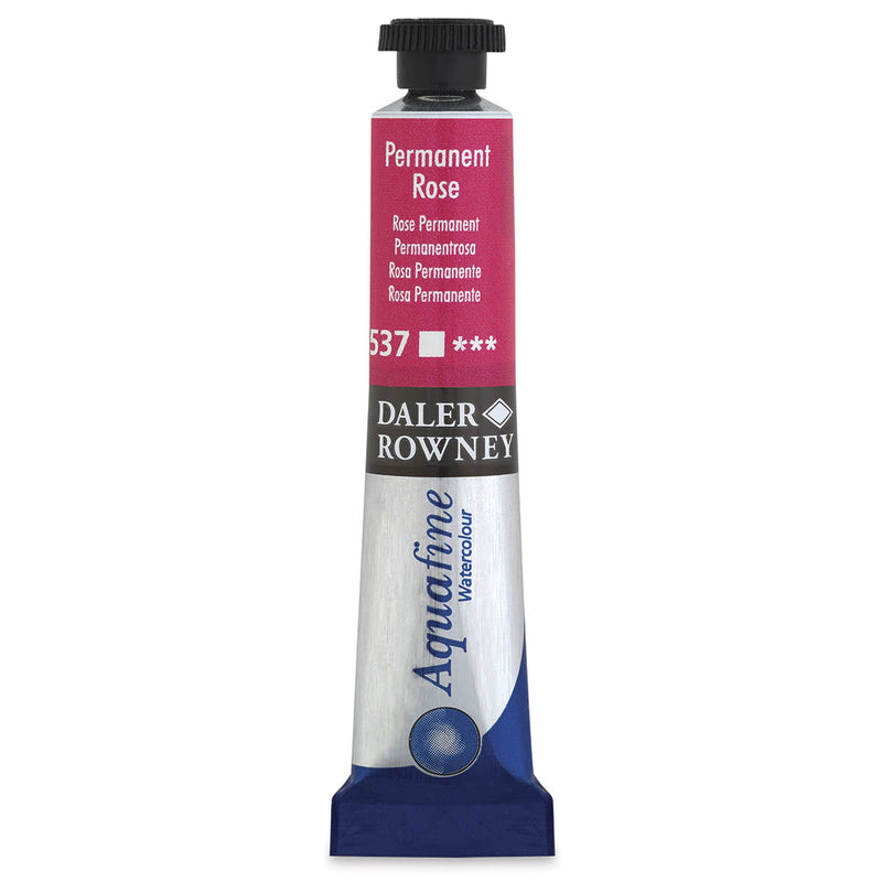 DALER & ROWNEY AQUAFINE WATER COLOUR TUBE 8 ML PERMANENT ROSE (131008537)