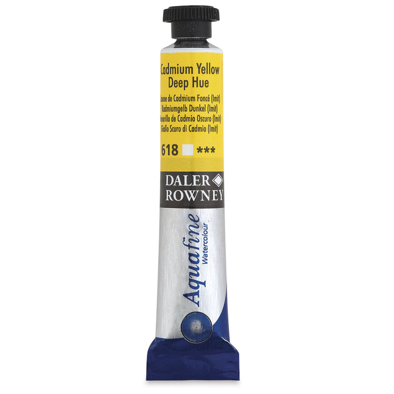 DALER & ROWNEY AQUAFINE WATER COLOUR TUBE 8 ML CADMIUM YELLOW DEEP HUE (131008618)