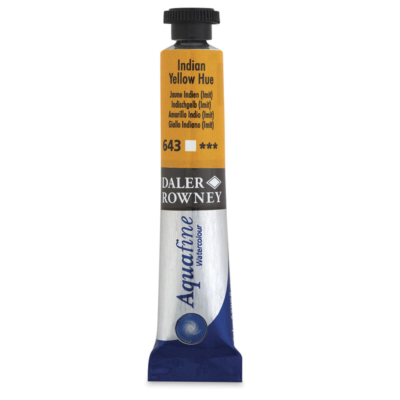 DALER & ROWNEY AQUAFINE WATER COLOUR TUBE 8 ML INDIAN YELLOW HUE (131008643)