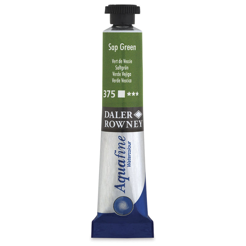 DALER & ROWNEY AQUAFINE WATER COLOUR TUBE 8 ML SAP GREEN (131008375)