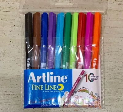 ARTLINE FINE LINE 0.4 MM PEN SET OF 10 (10264)