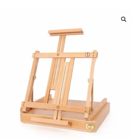 BAMBOO EASEL WITH STORAGE BOX (13117)