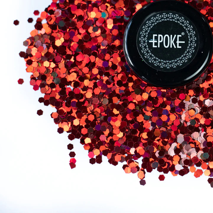 EPOKE GLITTER CHUNKY RED HOLO 15 GMS