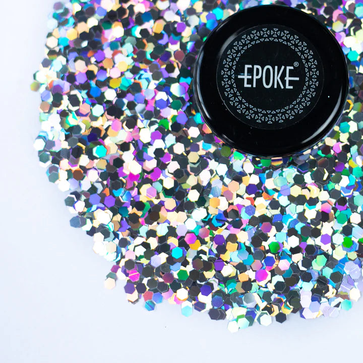 EPOKE GLITTER CHUNKY SILVER HOLO 15 GMS