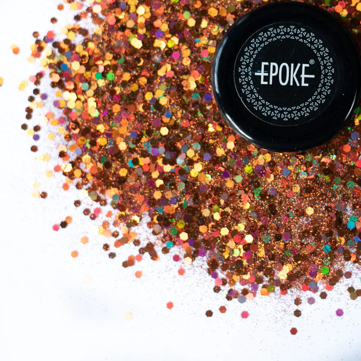 EPOKE GLITTER MIX ORANGE HOLO 15 GMS