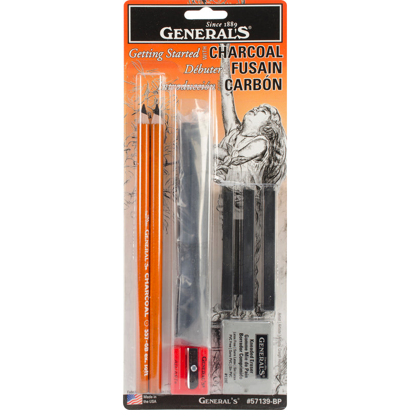 GENERAL CHARCOAL DRAWING TOOL KIT SET