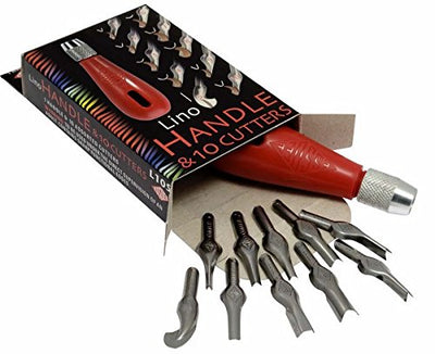 ESSDEE LINO CUTTERS AND HANDLE SET OF 10