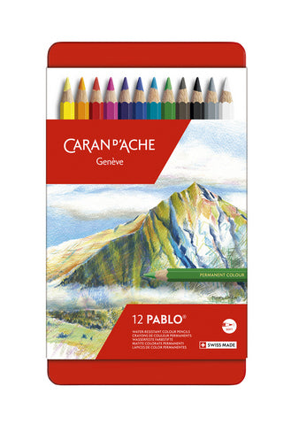 CARAN DACHE PABLO COLOUR PENCIL SET OF 12 (666.312)