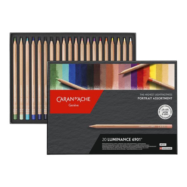 CARAN DACHE LUMINANCE COLOUR PENCIL PORTRAIT SET OF 20 (6901.92)