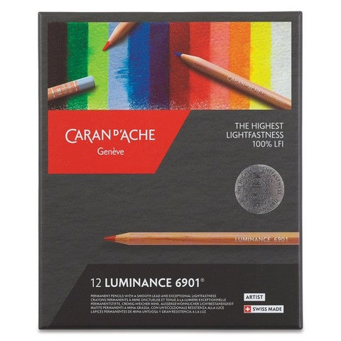 CARAN DACHE LUMINANCE COLOUR PENCIL SET OF 12 (6901.712)