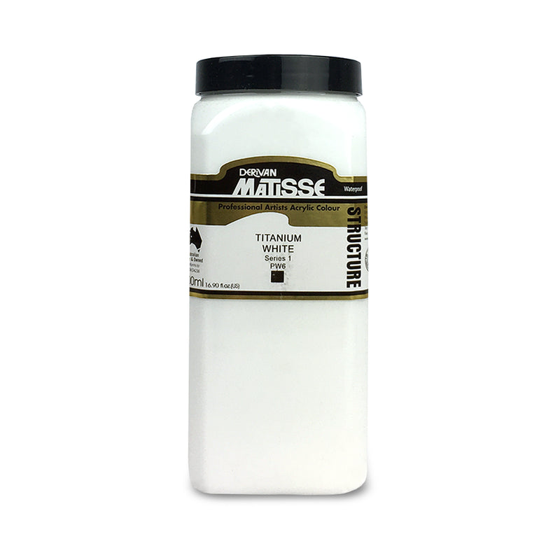 MATISSE STRUCTURE ACRYLIC 500 ML T SR1 5 ITANIUM WHITE 1M5W