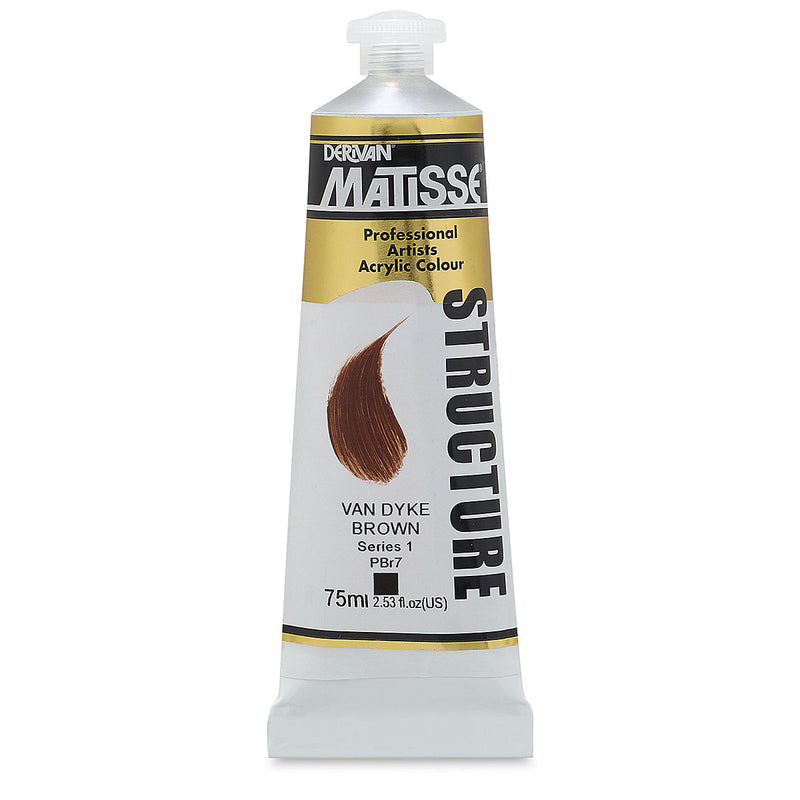 MATISSE STRUCTURE ACRYLIC 75 ML SR1 VAN DYKE BROWN