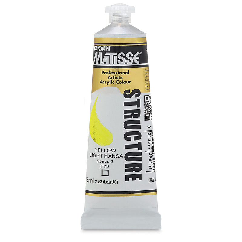 MATISSE STRUCTURE ACRYLIC 75 ML SR2 YELLOW LT.HANSA