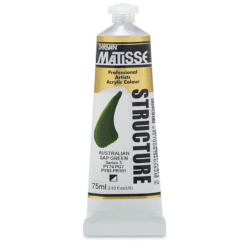 MATISSE STRUCTURE ACRYLIC 75 ML SR3 AUSTRALIAN SAP GREEN