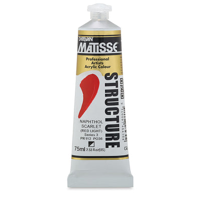 MATISSE STRUCTURE ACRYLIC 75 ML SR3 NAPTHOL SCARLET