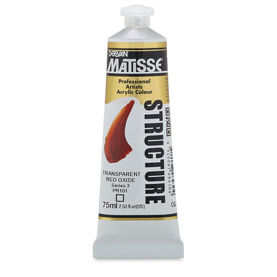 MATISSE STRUCTURE ACRYLIC 75 ML SR3 TRANS RED OXIDE