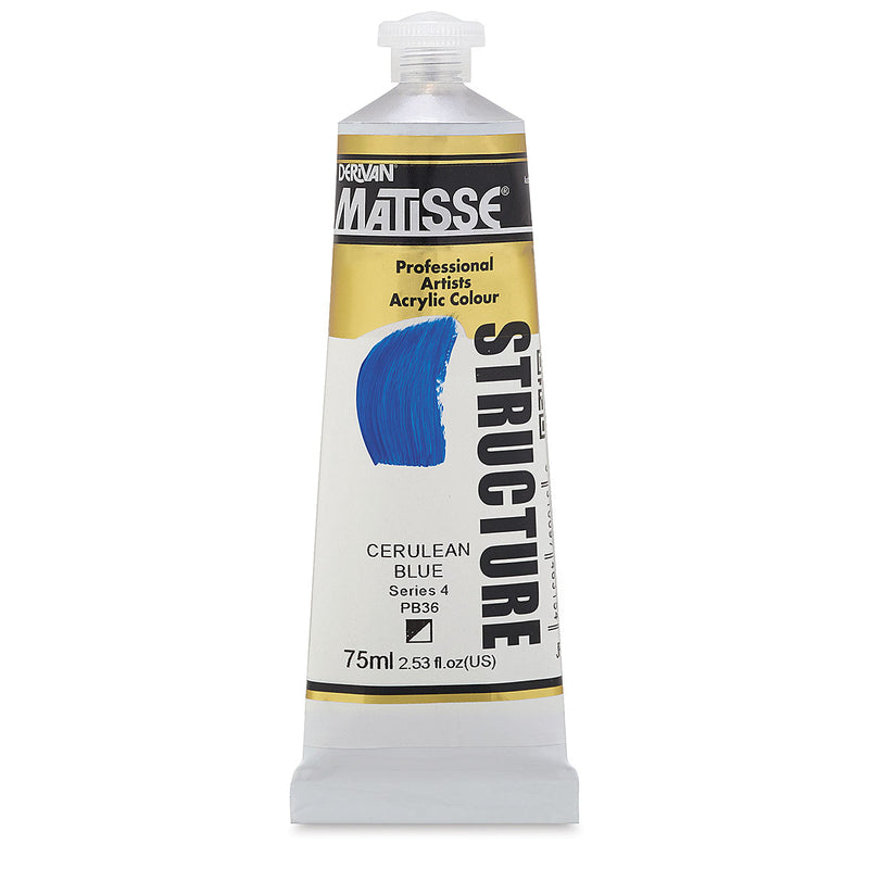 MATISSE STRUCTURE ACRYLIC 75 ML SR4 CERULEAN BLUE