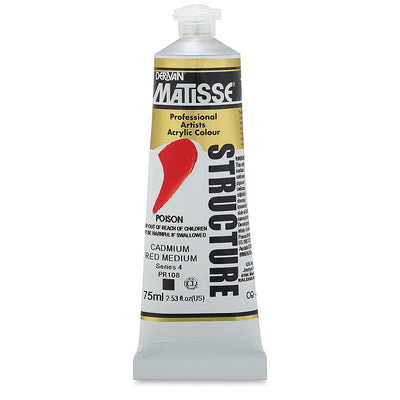 MATISSE STRUCTURE ACRYLIC 75 ML SR4 CAD RED MED