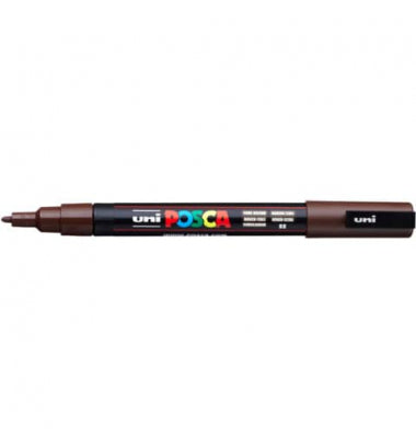 UNIPOSCA FINE LINE PC-3M DARK BROWN