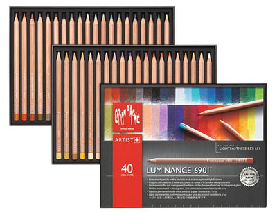 CARAN DACHE LUMINANCE COLOUR PENCIL SET OF 40  (6901.74)