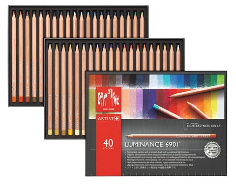 CARAN DACHE LUMINANCE COLOUR PENCIL SET OF 40  (6901.74)