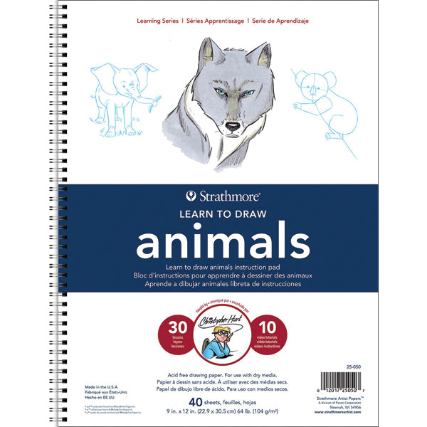 STRATHMORE LEARNING SERIES PADS ANIMALS 40 SHEETS SR LEARNING 104 GSM 22.9 x 30.5 CM (P25-050-1)