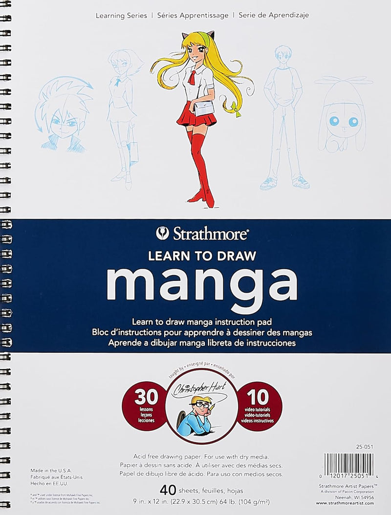 STRATHMORE LEARNING SERIES PADS MANGA 40 SHEETS SR LEARNING 104 GSM 22.9 x 30.5 CM (P25-051-1)