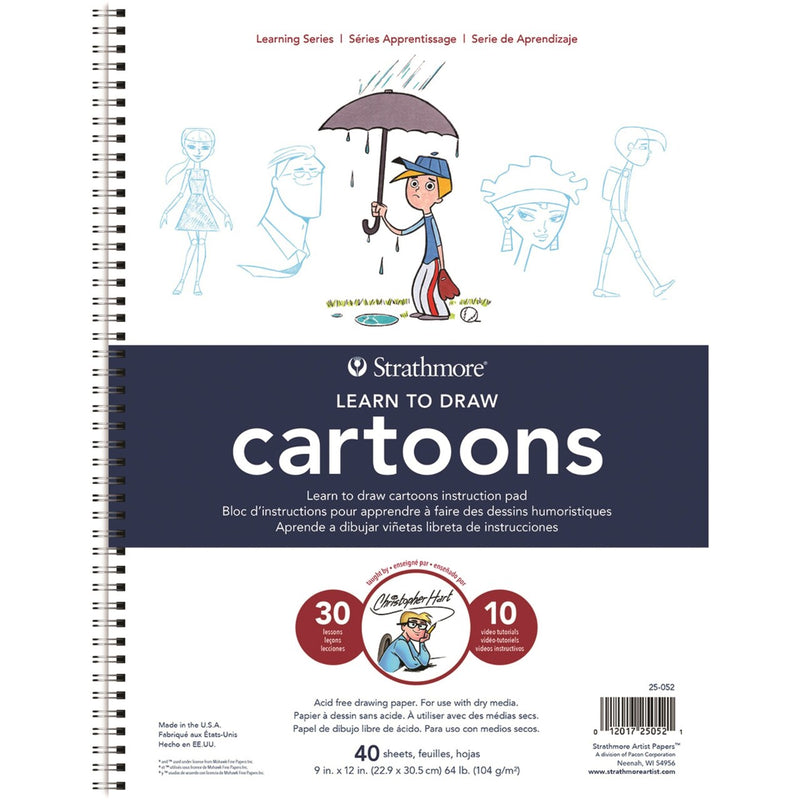 STRATHMORE LEARNING SERIES PADS CARTOONS 40 SHEETS SR LEARNING 104 GSM 22.9 x 30.5 CM (P25-052-1)