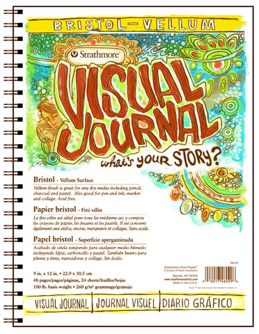 STRATHMORE BRISTOL VISUAL JOURNAL VELLUM 24 SHEETS SR 300 270 GSM 22.9 x 30.5 CM (P460-29-1)