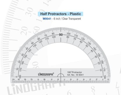 LINOGRAPH HALF PROTRACTOR 180 DIGREE