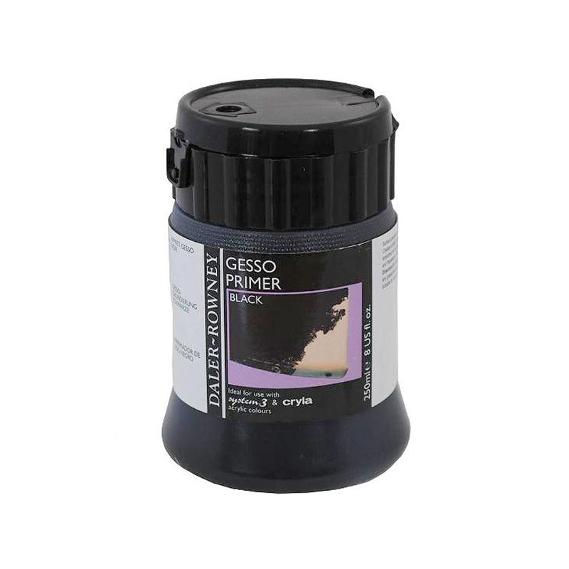 DALER & ROWNEY BLACK GESSO  250 ML 128250013