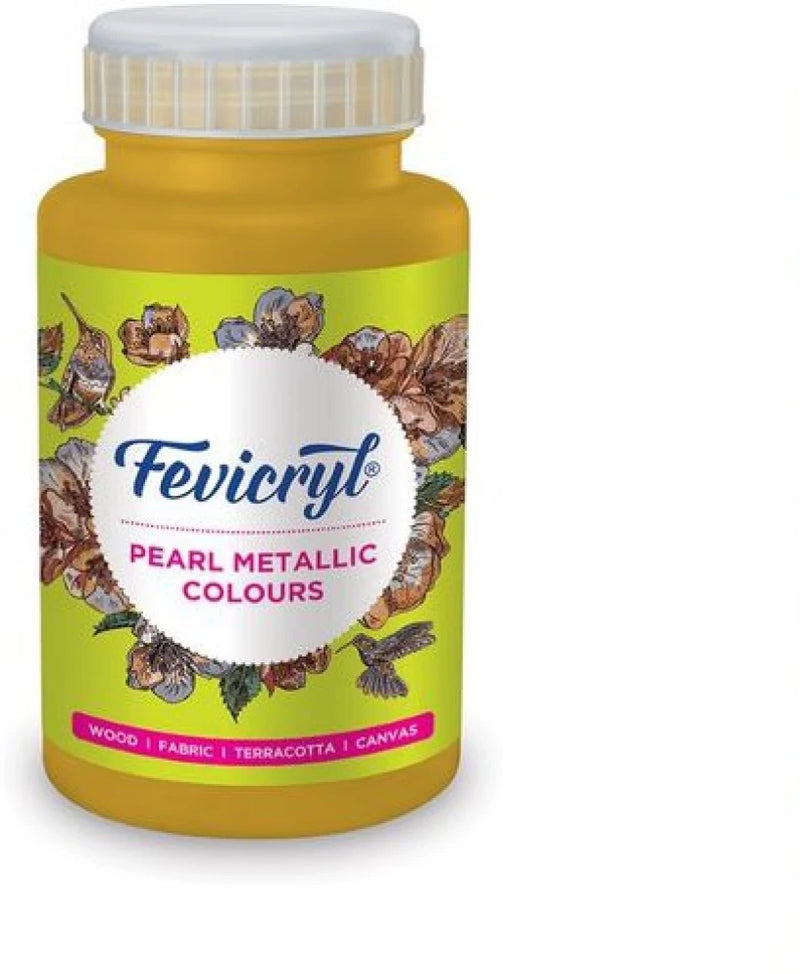 FEVICRYL ACRYLIC COLOUR 352 PRL MET GOLD 500 ML